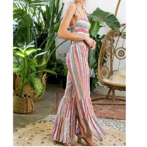 Main Strip Rainbow Adjustable jumpsuit